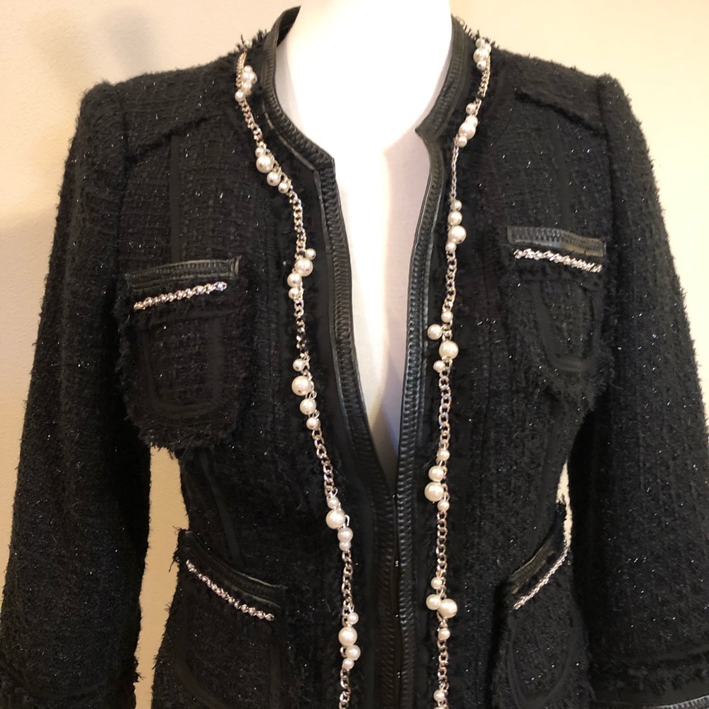 White House Black Market Pearl Sparkle Blazer